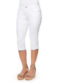 "Ab"solution White Skimmer Capri