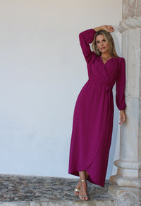 Tulip Hem V Neckline Dress