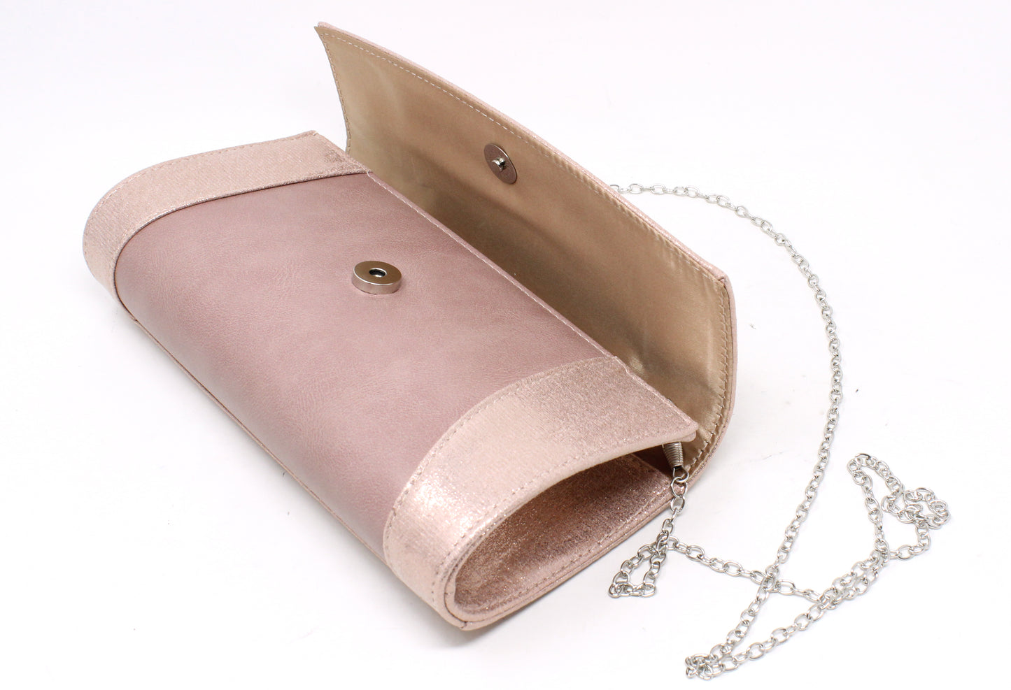 Metallic Wrap Clutch Bag