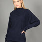 Knit High Neck Pullover