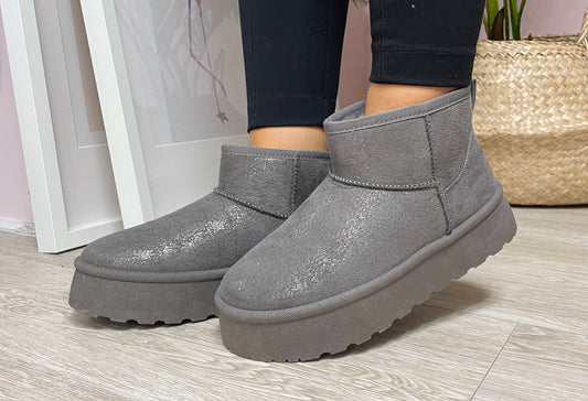 Shimmer Slip On Ankle Boot