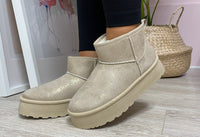 Shimmer Slip On Ankle Boot