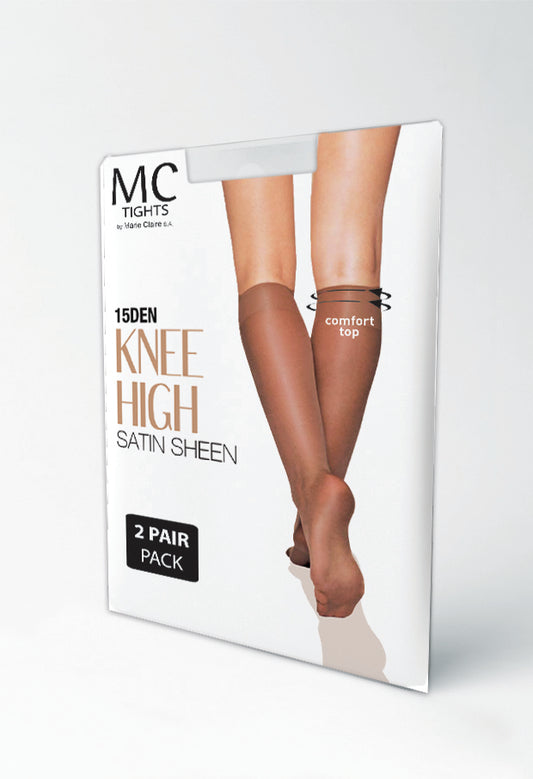 Knee High Satin Sheen Socks