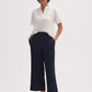 Meltiko Wide Cropped Culottes with Structure