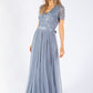 Maya Embellished Maxi Dress With Sash Belt