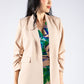 Ruched Sleeve Blazer