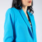 Ruched Sleeve Blazer