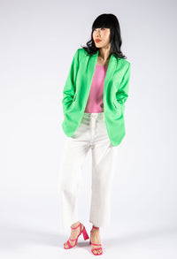 Ruched Sleeve Blazer