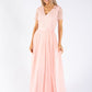 STRIPE EMBELLISHED MAXI DRESS WITH SASH BELT