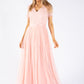 STRIPE EMBELLISHED MAXI DRESS WITH SASH BELT