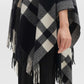 Atano Check Print Cape