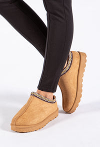 FAUX FUR LINING SLIP ON SHOE