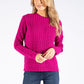 Round Neck Cable Knit