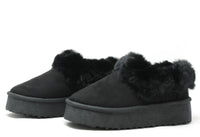 Faux Fur Cuff Slip on Boot