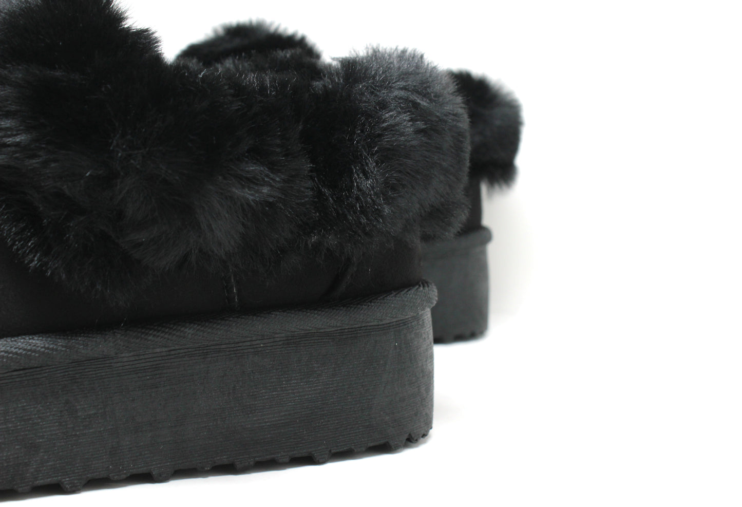 Faux Fur Cuff Slip on Boot