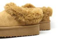 Faux Fur Cuff Slip on Boot