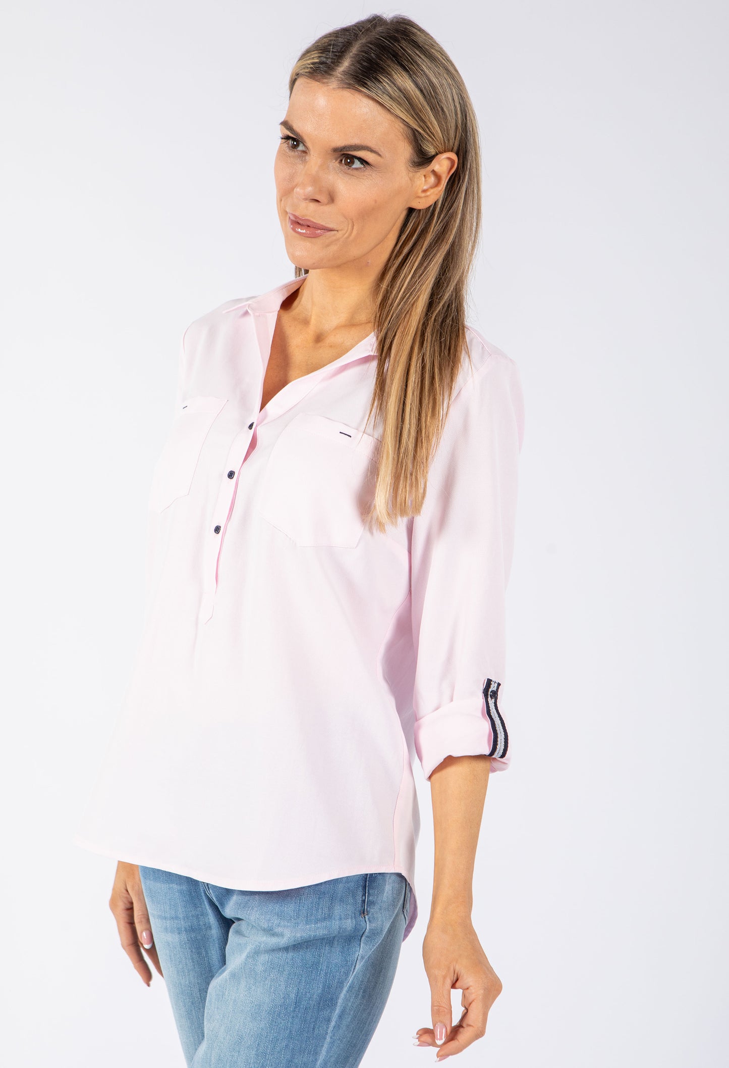 Relaxed V Neckline Shirt