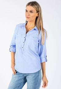 Relaxed V Neckline Shirt