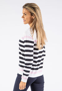 Striped Knit Pullover