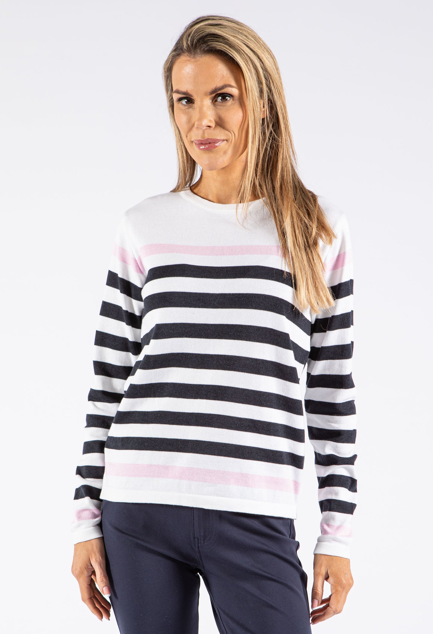 Striped Knit Pullover