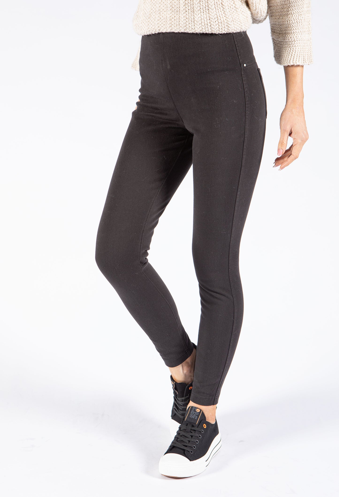 High Waist Denim Leggings