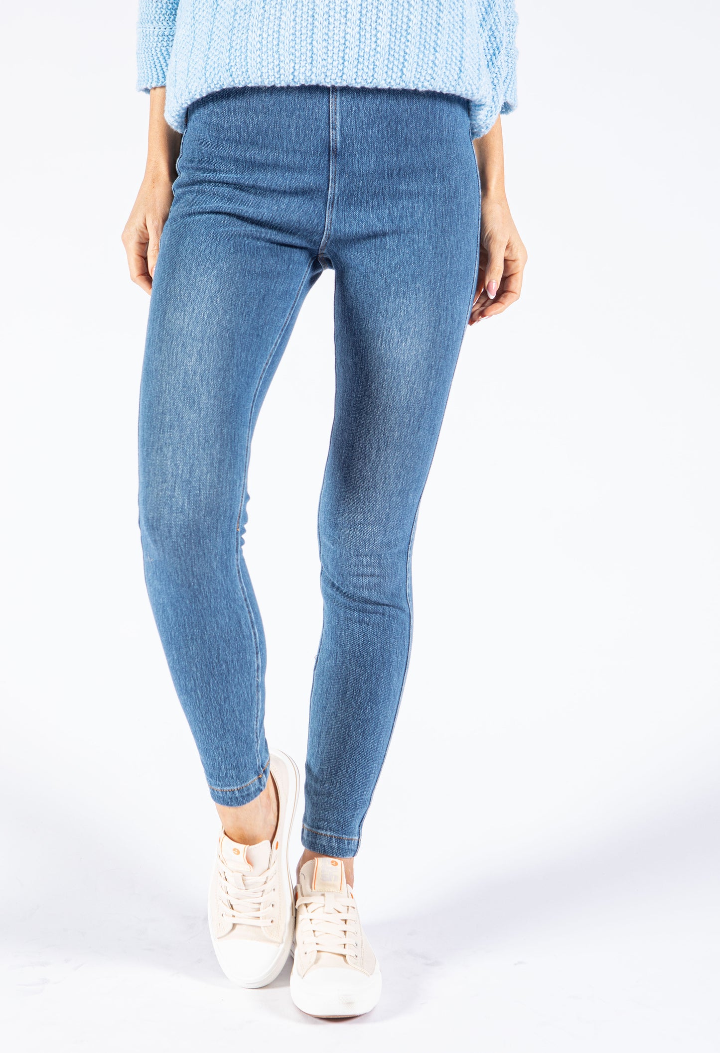 High Waist Denim Leggings