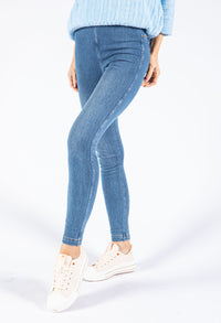 High Waist Denim Leggings