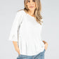 Plisse Bodice Blouse