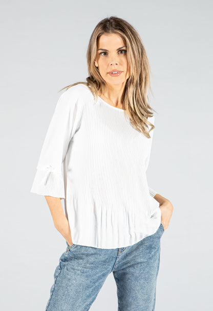 Plisse Bodice Blouse