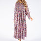 Smocking Floral Maxi Dress