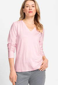 Long Sleeve V Neck Top