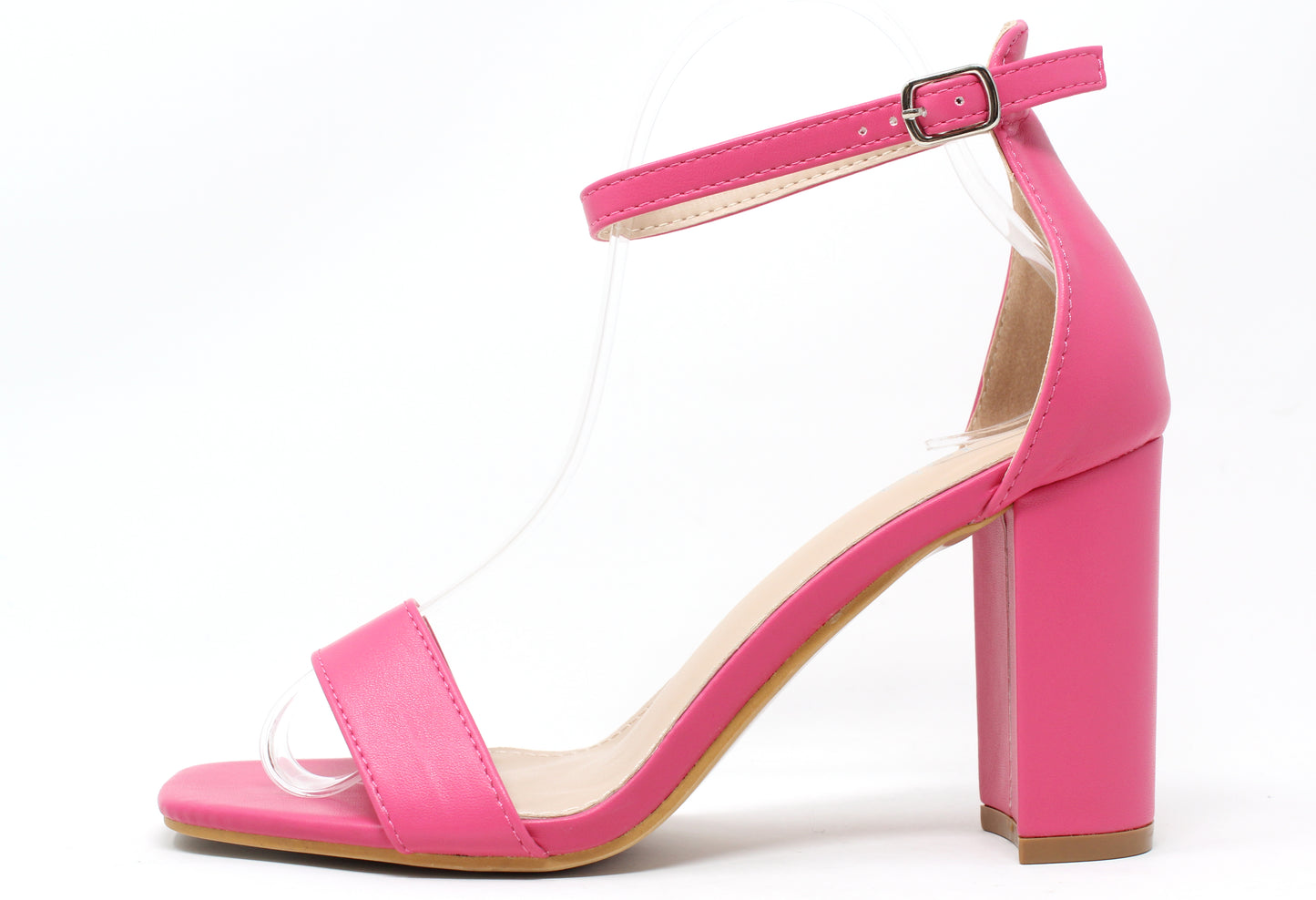 Squared Toe Block Heel