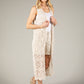 Sleeveless Longline Crochet Cardigan