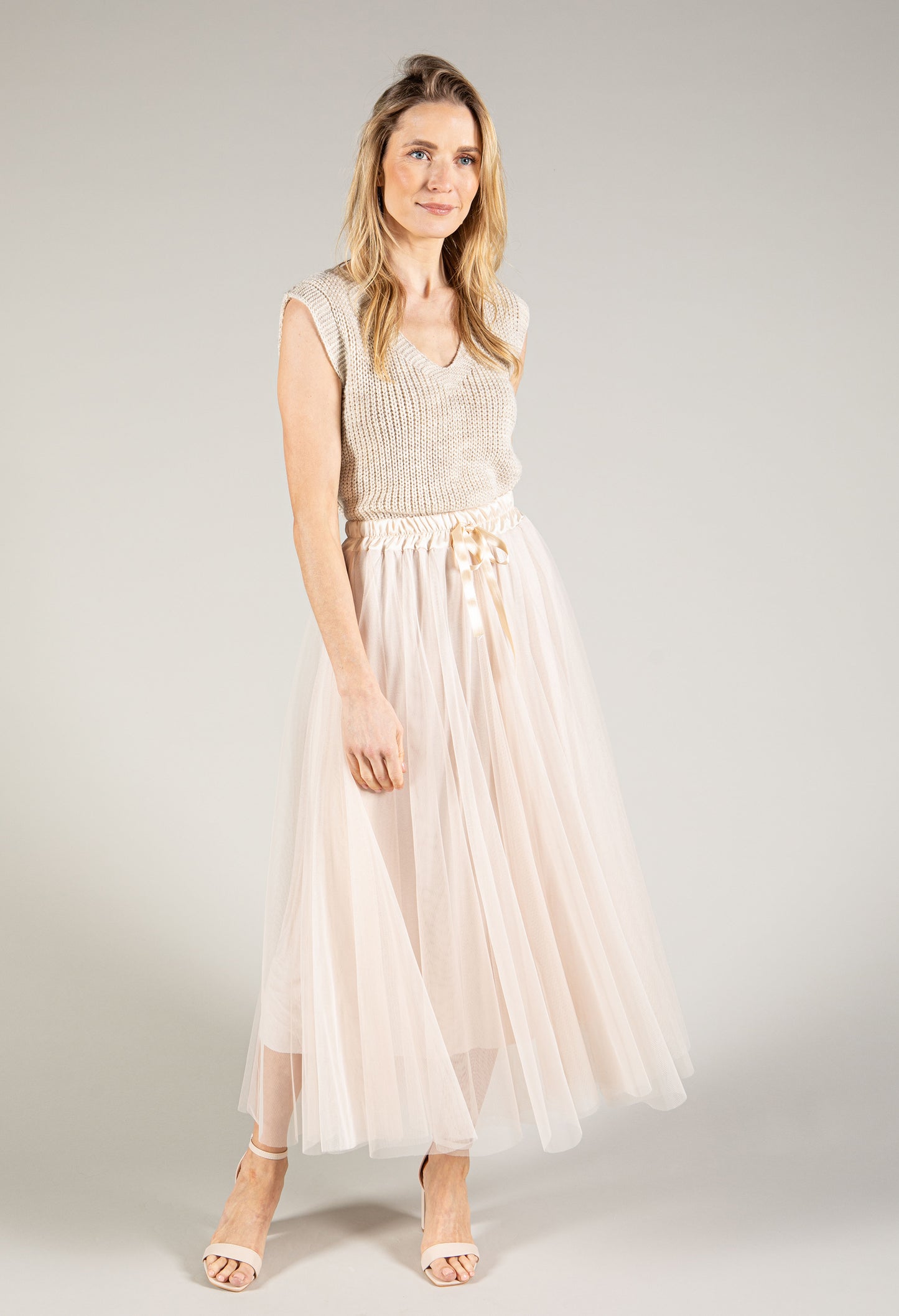 Mesh Maxi Skirt