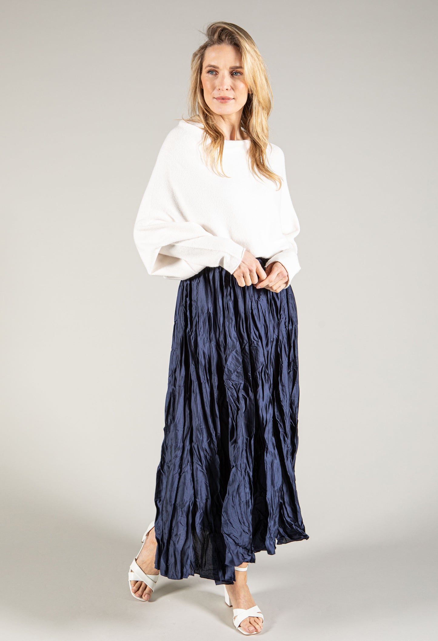 Crinkle Maxi Skirt