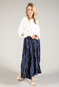 Crinkle Maxi Skirt