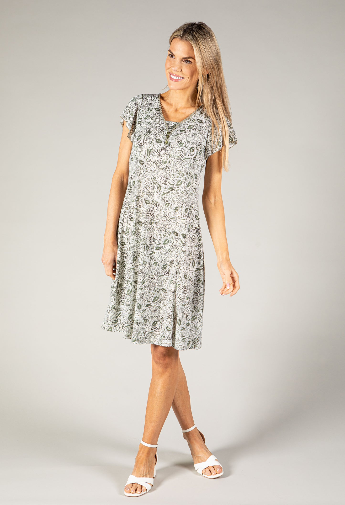 Leaf Print Dress