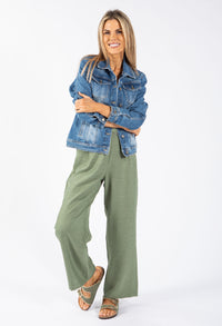 Linen Look Trousers