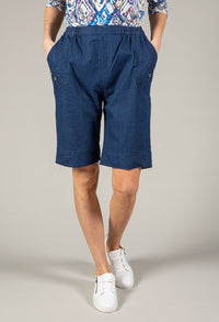 Pull On Denim Short