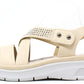 Diamante Cross Strap Sandal