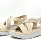 Diamante Cross Strap Sandal