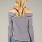 Striped Bardot Top