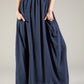 Crinkle Effect Maxi Skirt