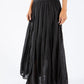 Elasticated Waist Maxi Skirt