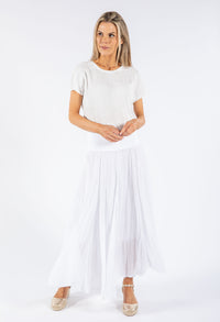 Elasticated Waist Maxi Skirt