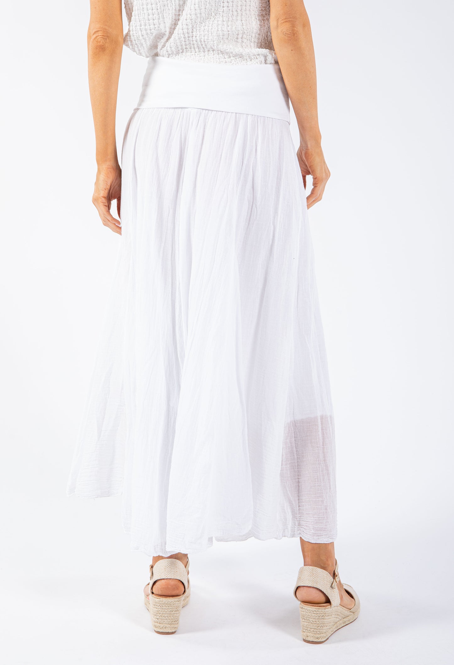 Elasticated Waist Maxi Skirt