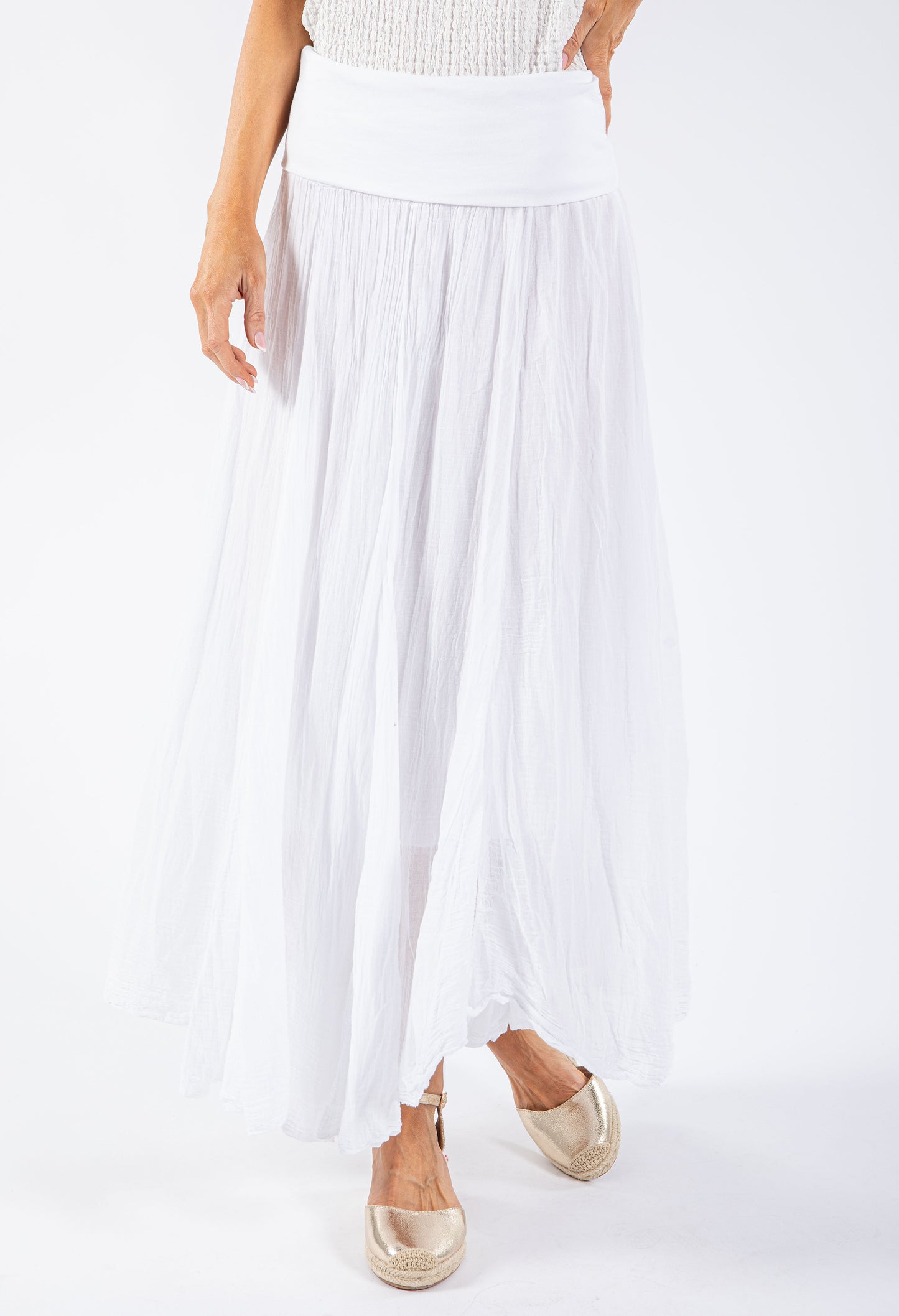 Elasticated Waist Maxi Skirt