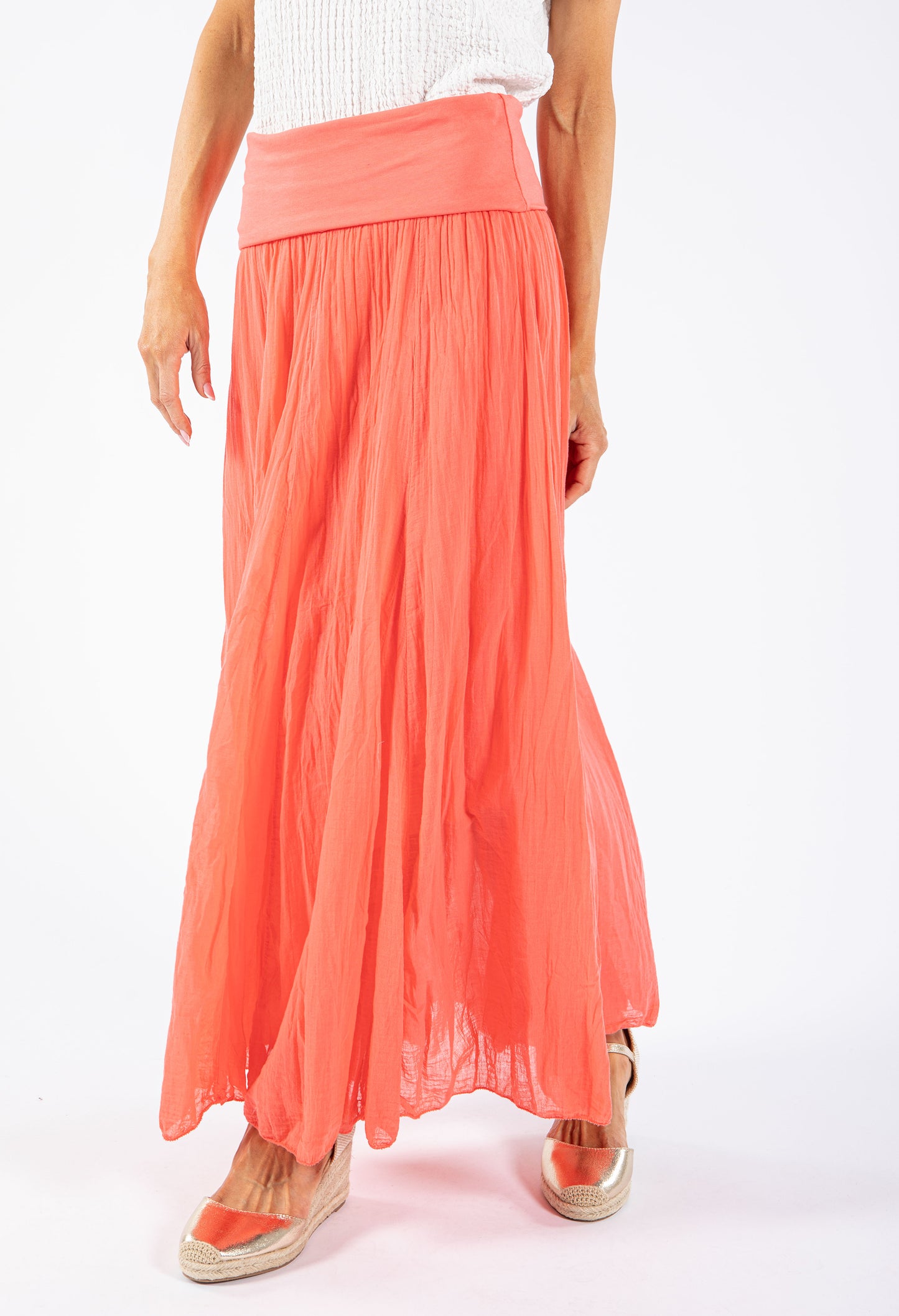 Elasticated Waist Maxi Skirt