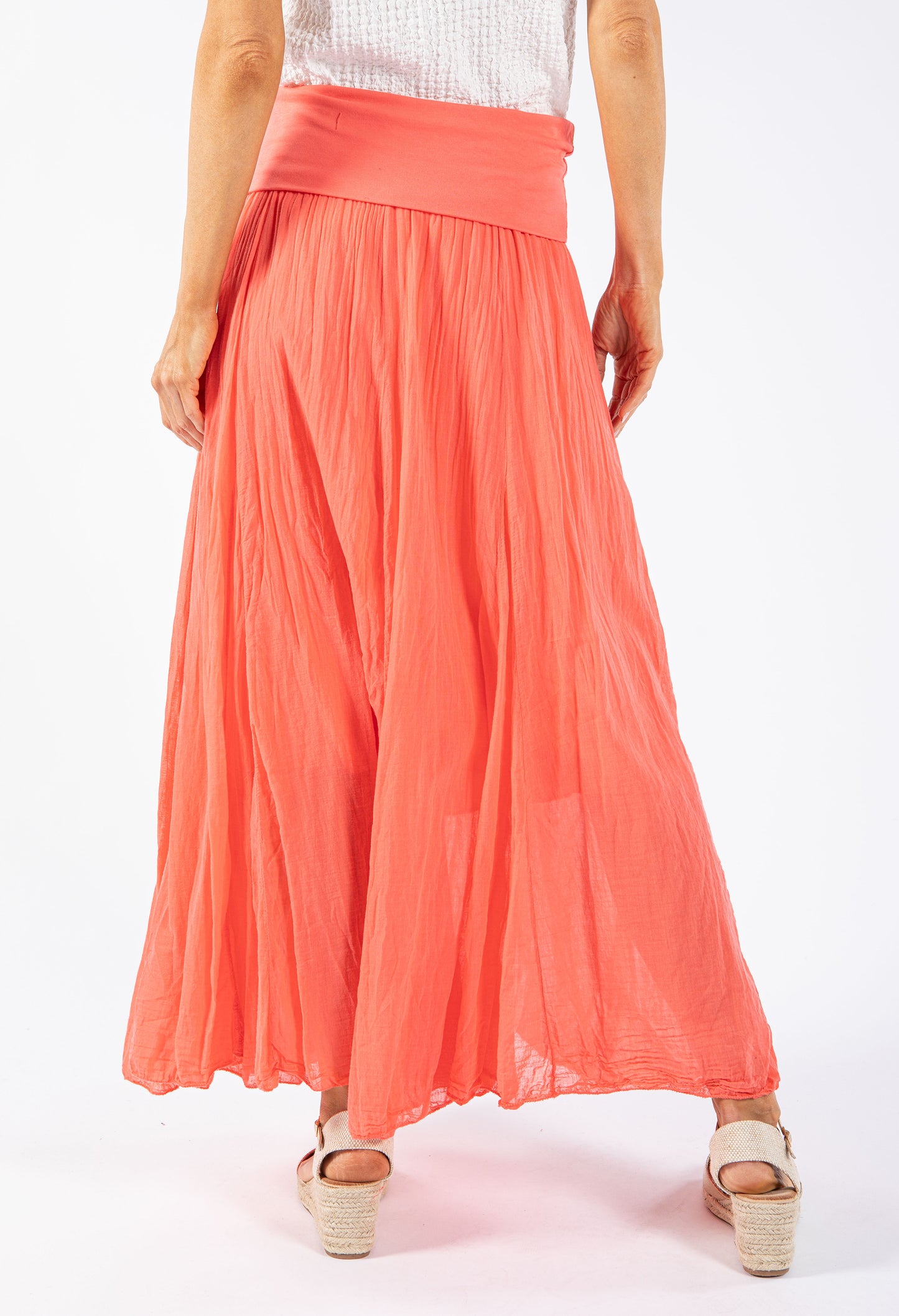 Elasticated Waist Maxi Skirt