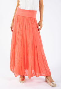 Elasticated Waist Maxi Skirt